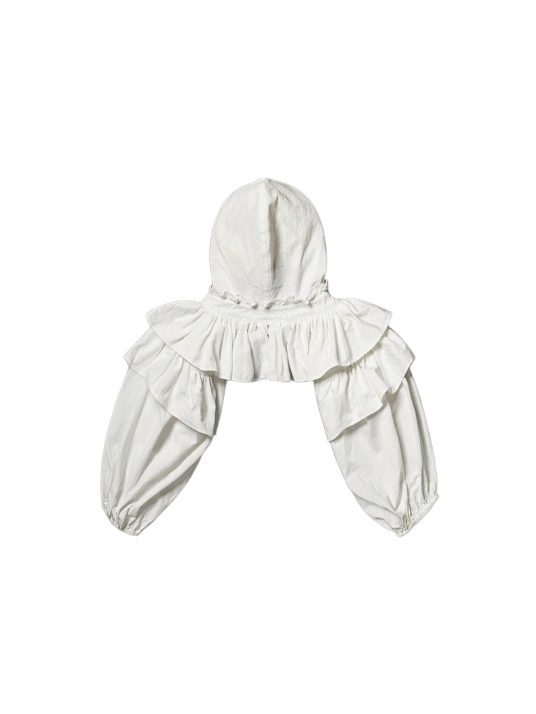 パピエ papier Hood holder blouse/white