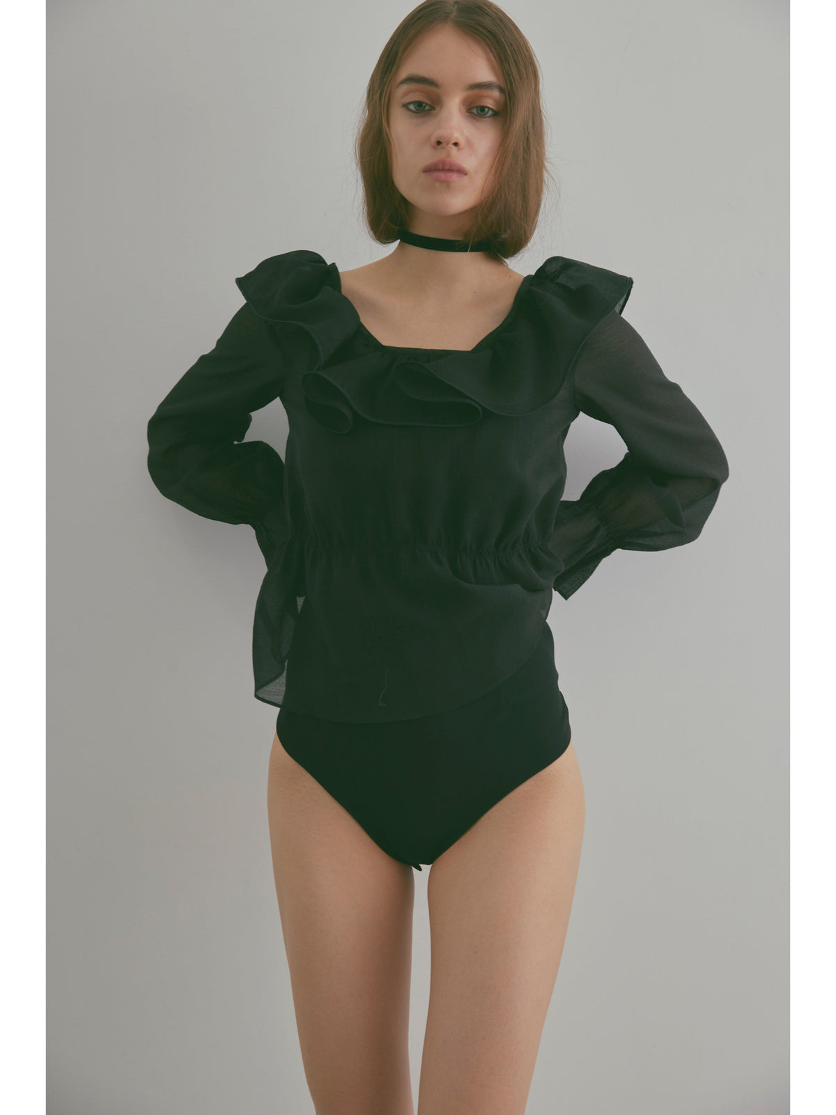 VC-148 Georgette bodysuit – Verybrain