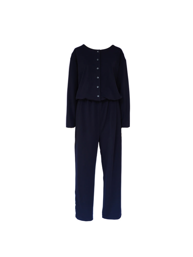 papier Jump suit / dark navy - オールインワン