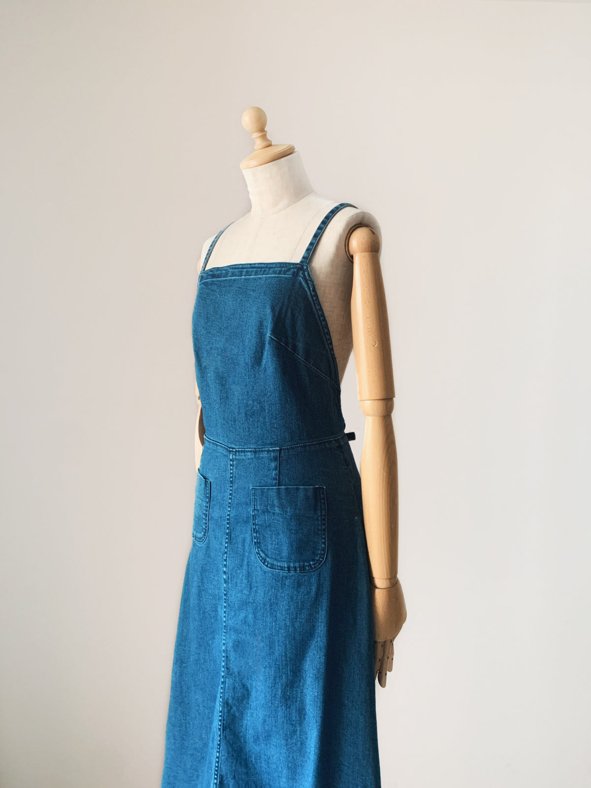 VD-192 Denim apron dress – Verybrain